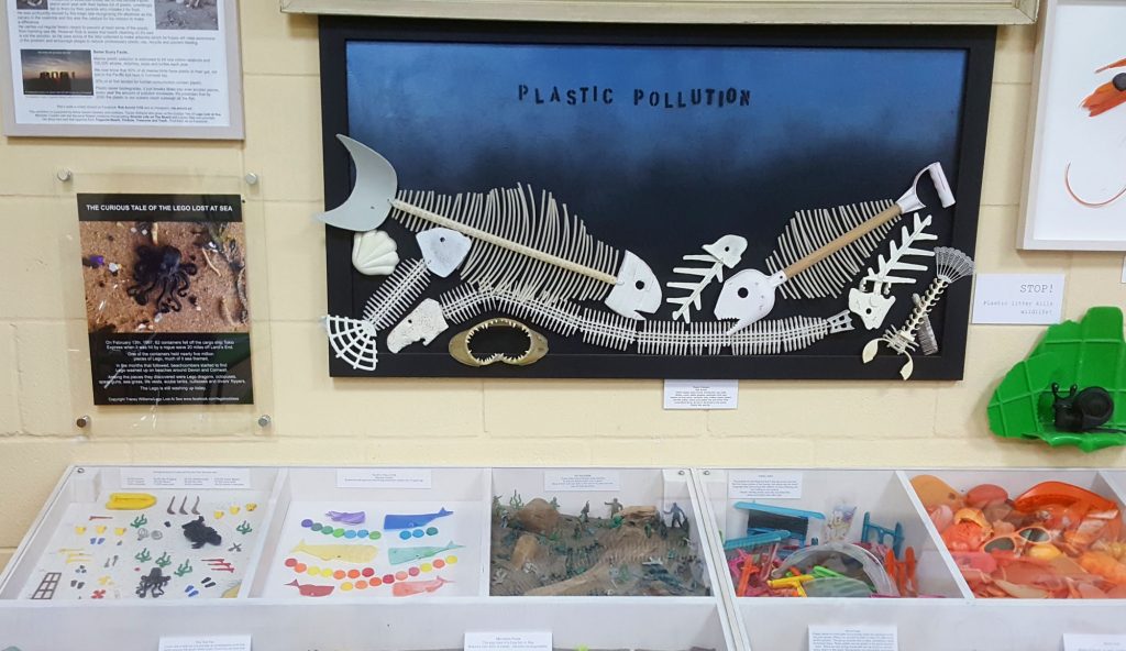 Plastic pollution displays