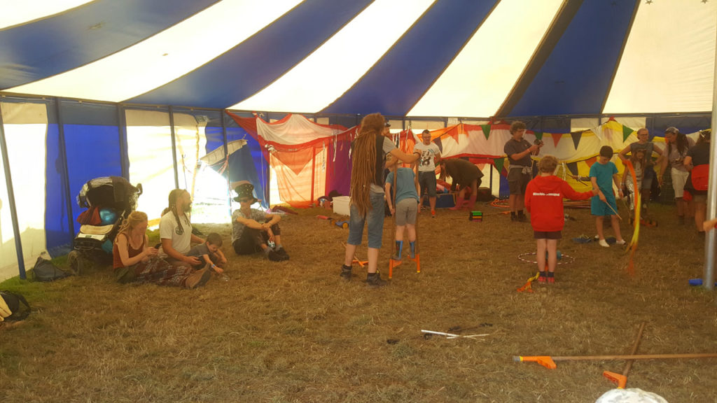 Beautiful Days 2019 Circus Skills Tent